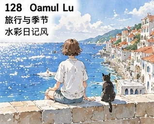 #128 Seasonal Travel Watercolor Diary