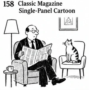 #158 Classic Magazine Single-Panel Cartoon
