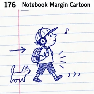 #176 Notebook Margin Cartoon