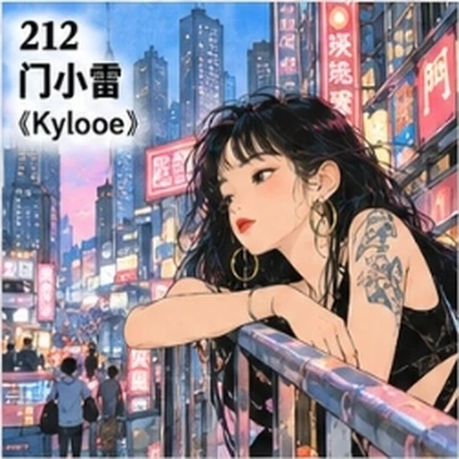 #212 Hong Kong Urban Female Comic Illustration