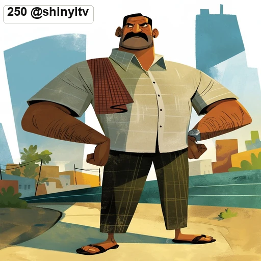 #250 Stylized Cinematic Action-Comedy Character