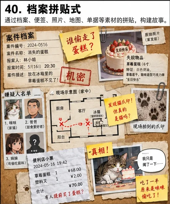 SB-040 档案拼贴式
